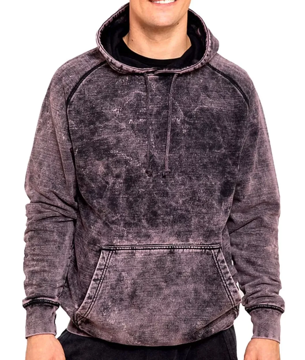 Shirts>Nayked Apparel Men'S Vintage Fleece Raglan Hoodie