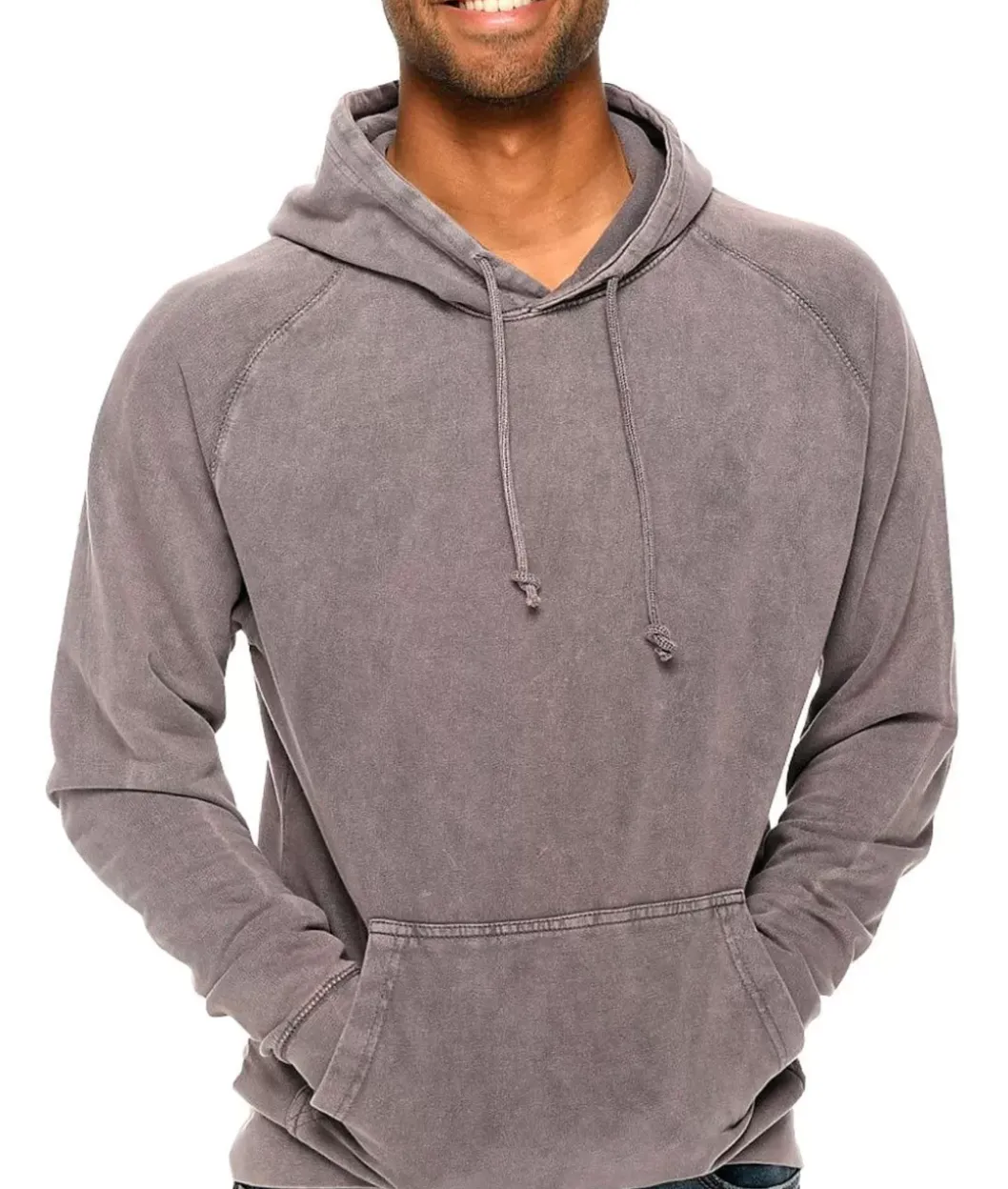 Shirts>Nayked Apparel Men'S Vintage Fleece Raglan Hoodie