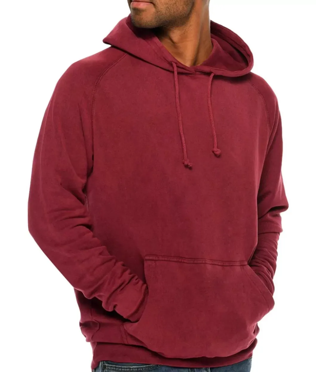 Hoodies & Sweatshirts>Nayked Apparel Men'S Vintage Fleece Raglan Hoodie