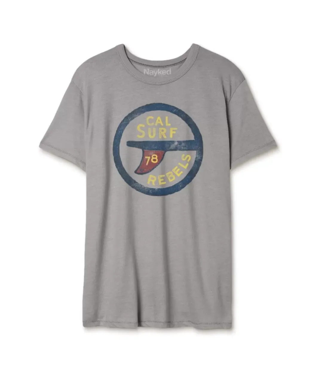 Shirts>Nayked Apparel Men'S Vintage Graphic Crew Neck T-Shirt | Surf Rebels