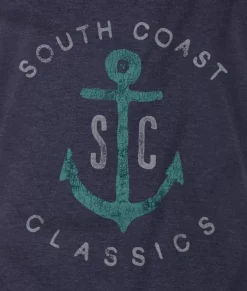 Shirts>Nayked Apparel Men'S Vintage Soft Cotton Poly Graphic T-Shirt | Sc Anchor