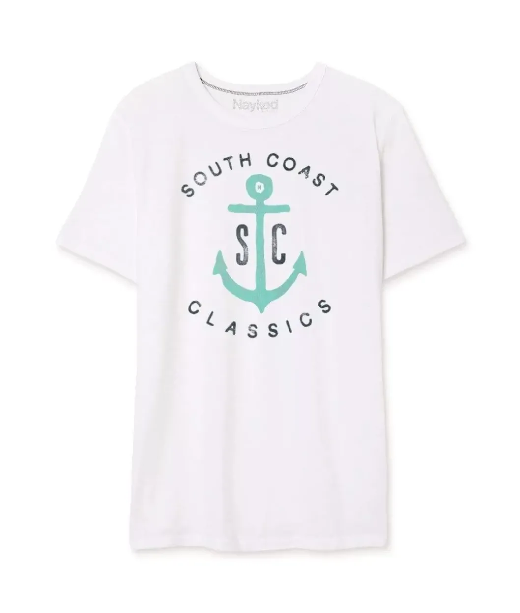 T-Shirts>Nayked Apparel Men'S Vintage Soft Cotton Poly Graphic T-Shirt | Sc Anchor