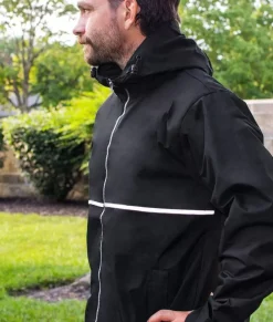 Shirts>Nayked Apparel Men'S Water-Resistant Tech Jacket/Discontinued Black