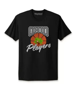 Tops>Nayked Apparel Ridiculously Soft Cotton Graphic Tee | Ohio Players (Buckeye Leaf)