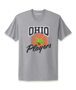T-Shirts>Nayked Apparel Ridiculously Soft Cotton Graphic Tee | Ohio Players (Buckeye Leaf)