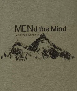 T-Shirts>Nayked Apparel Ridiculously Soft Crew Neck Graphic T-Shirt | Mend The Mind-Mountains
