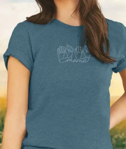 T-Shirts>Nayked Apparel Ridiculously Soft Heather Sueded Graphic Tee | Mama Signed