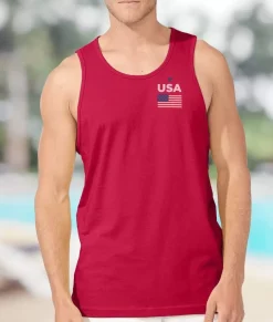 Shirts>Nayked Apparel Ridiculously Soft Men'S Usa Graphic Tank