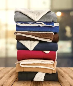 Accessories>Nayked Apparel Ridiculously Soft Micro Mink Faux Sherpa Blanket