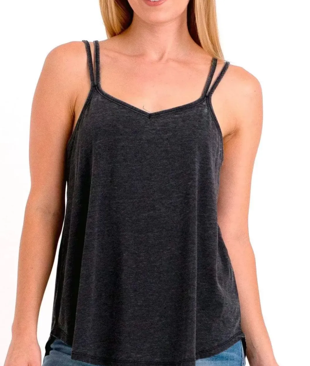 Tops>Nayked Apparel Ridiculously Soft Vintage Wash Strappy Tank