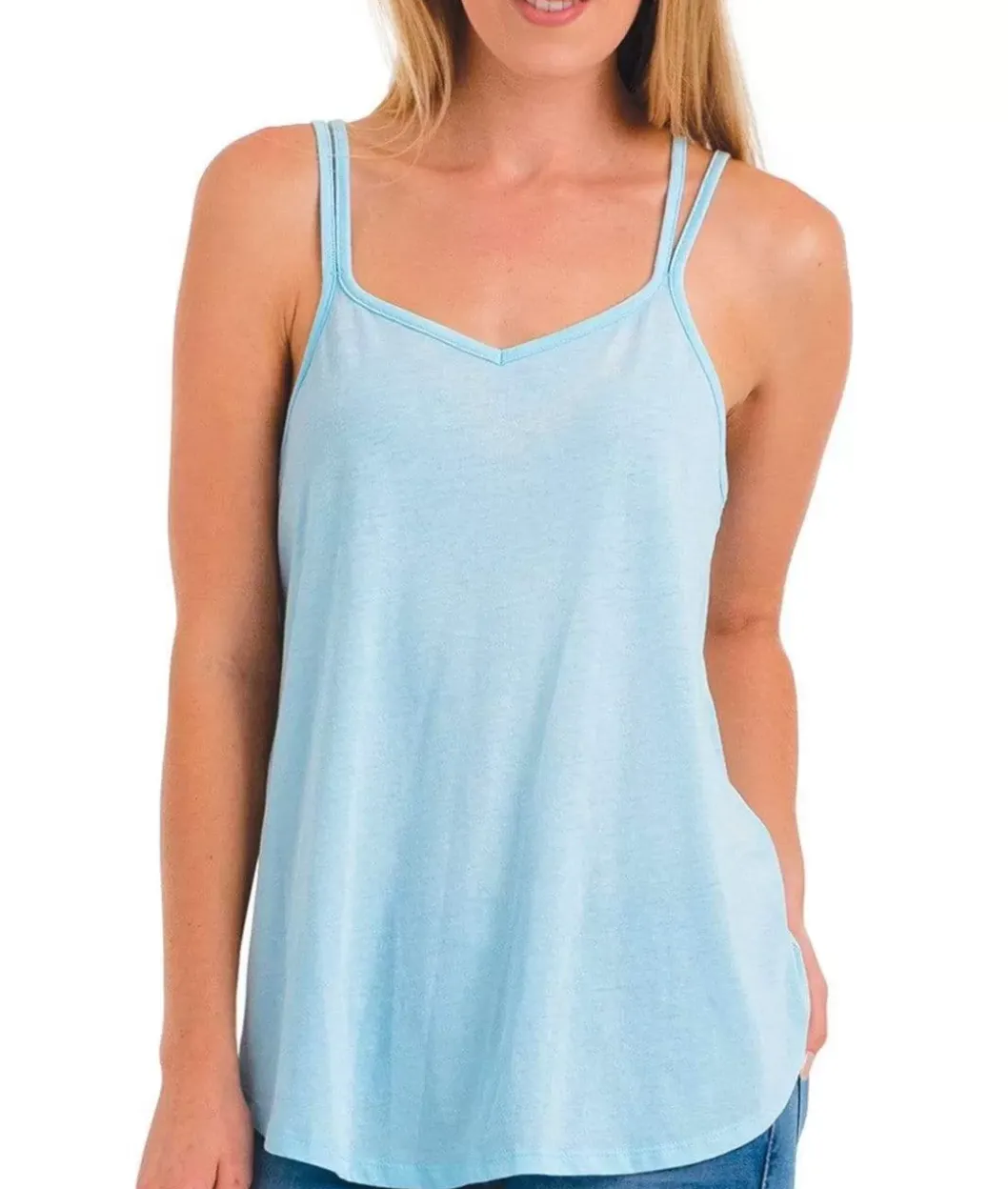 Tops>Nayked Apparel Ridiculously Soft Vintage Wash Strappy Tank