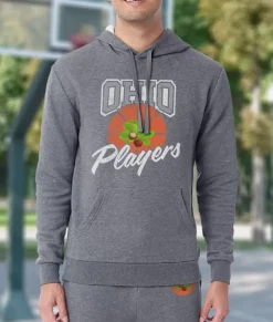Hoodies & Sweatshirts>Nayked Apparel Soft Eco Friendly Graphic Hoodie | Ohio Players (Buckeye Leaf)