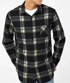 Shirts>Nayked Apparel Soft Flannel Plaid Shirt With Chest Pocket