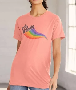 Shirts>Nayked Apparel Unisex Ridiculously Soft Lightweight Graphic T-Shirt | Proud Of My Family