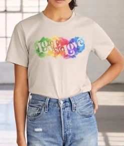 T-Shirts>Nayked Apparel Unisex Ridiculously Soft Lightweight Sueded Graphic T-Shirt | Love Is Love