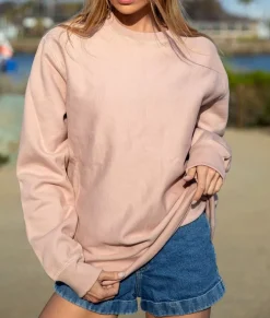 Athleisure>Nayked Apparel Women'S Oversized Soft Premium Heavyweight Cross-Grain Sweatshirt