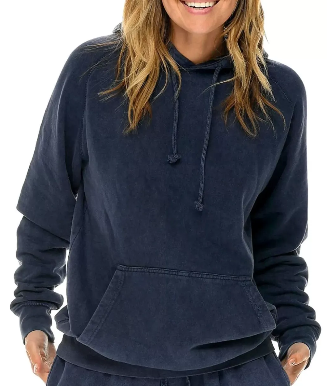 Hoodies & Sweatshirts>Nayked Apparel Women'S Oversized Vintage Fleece Raglan Hoodie