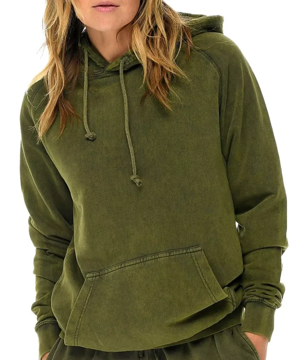Hoodies & Sweatshirts>Nayked Apparel Women'S Oversized Vintage Fleece Raglan Hoodie