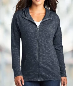 Hoodies & Sweatshirts>Nayked Apparel Women'S Ridiculously Soft Lightweight Full-Zip Hoodie