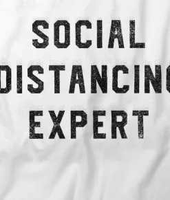 T-Shirts>Nayked Apparel Women'S Ridiculously Soft 100% Cotton Graphic Tee | Social Distancing Expert