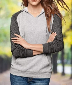 Tops>Nayked Apparel Women'S Ridiculously Soft Raglan Fleece Hoodie