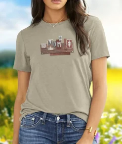 Tops>Nayked Apparel Women'S Ridiculously Soft Midweight Graphic Tee | License Plate Art: Mom