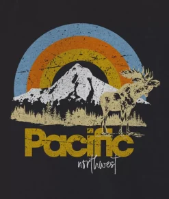 Tops>Nayked Apparel Women'S Ridiculously Soft Graphic Oversized Pullover Sweatshirt | Pacific Northwest