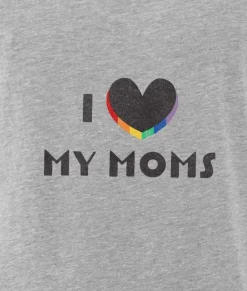 T-Shirts>Nayked Apparel Women'S Ridiculously Soft Vintage Oversized Graphic Tee | I Love My Moms