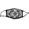 Accessories>Nayked Apparel Women'S Ridiculously Soft Bandana Print 2-Layer Face Mask With Adjustable Ear Loops White