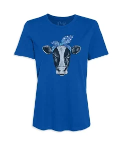 T-Shirts>Nayked Apparel Women'S Ridiculously Soft Graphic Tee | Cow