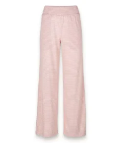 Bottoms Skirts & Dresses>Nayked Apparel Women'S Ridiculously Soft Shirred Wide Leg Fine Line Striped Lounge Pants