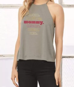 Tank Tops>Nayked Apparel Women'S Ridiculously Soft High Neck Graphic Tank | Mommy