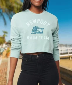 Hoodies & Sweatshirts>Nayked Apparel Women'S Ridiculously Soft Graphic Cropped Sweatshirt | Newport