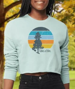 Hoodies & Sweatshirts>Nayked Apparel Women'S Ridiculously Soft Cropped Graphic Pullover Sweatshirt | Take A Hike