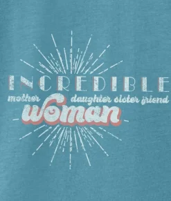 Tank Tops>Nayked Apparel Women'S Ridiculously Soft Flowy Rolled Cuffs Graphic Muscle Tee | Incredible Woman