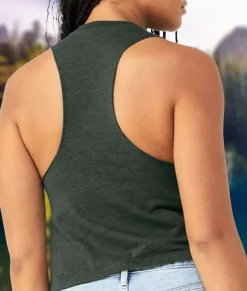 Tops>Nayked Apparel Women'S Ridiculously Soft Cropped Racerback Muscle Tank