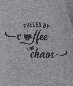T-Shirts>Nayked Apparel Women'S Ridiculously Soft Midweight Graphic Tee | Fueled By Coffee And Chaos