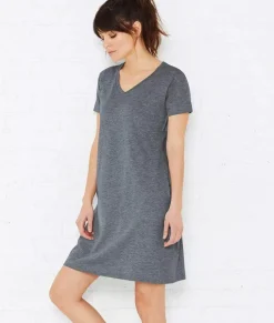T-Shirts>Nayked Apparel Women'S Ridiculously Soft V-Neck T-Shirt Dress