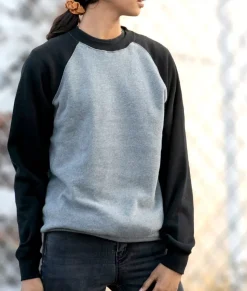 Athleisure>Nayked Apparel Women'S Ridiculously Soft Boyfriend Colorblocked Raglan Pullover