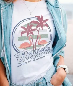 Tops>Nayked Apparel Women'S Ridiculously Soft 100% Cotton Graphic Tee | Summer Dream
