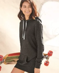 Bottoms Skirts & Dresses>Nayked Apparel Women'S Ridiculously Soft Hooded Sweatshirt Dress