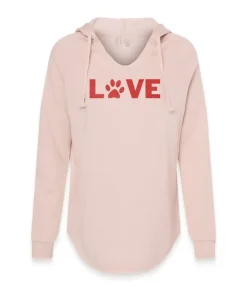 Tops>Nayked Apparel Women'S Ridiculously Soft Wave Wash Valentine'S Day Graphic Hoodie | Love My Pet