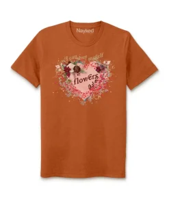T-Shirts>Nayked Apparel Women'S Ridiculously Soft Oversized Sueded Graphic T-Shirt | I Can Buy Myself Flowers