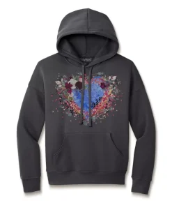 Tops>Nayked Apparel Women'S Ridiculously Soft Oversized Graphic Fleece Hoodie | Heart Art