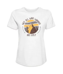 T-Shirts>Nayked Apparel Women'S Ridiculously Soft Graphic Tee | Not All Who Wander Are Lost