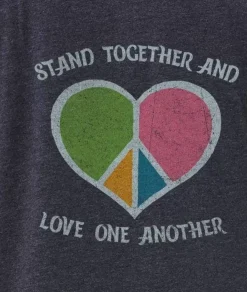Tops>Nayked Apparel Women'S Ridiculously Soft Oversized Graphic Tee | Stand Together And Love One Another