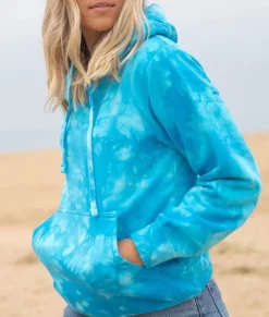 Tops>Nayked Apparel Women'S Ridiculously Soft Tie Dye Hooded Sweatshirt
