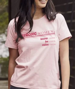 Tops>Nayked Apparel Women'S Ridiculously Soft Go-To Graphic Tee | Here'S To Strong Women