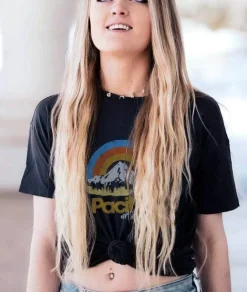 T-Shirts>Nayked Apparel Women'S Ridiculously Soft Graphic Tee | Pacific Northwest