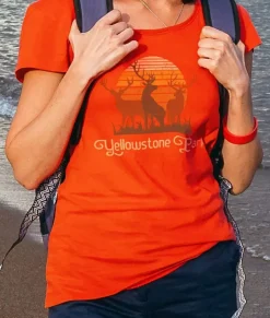 Tops>Nayked Apparel Women'S Ridiculously Soft Graphic Tee | Yellowstone Park